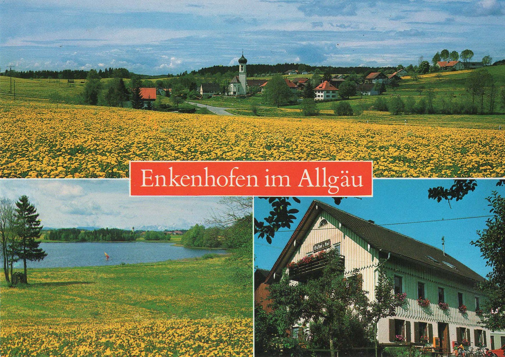 Enkenhofen im November vom Burgstall aus gesehen